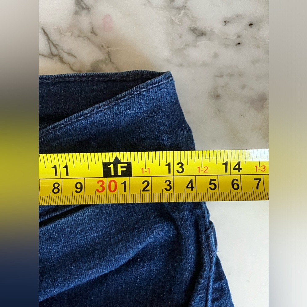 Vintage EUC JAMES JEANS High Class Wide Leg w/ Stretch 30 Blue Dark Paris Wash - Picture 8 of 13